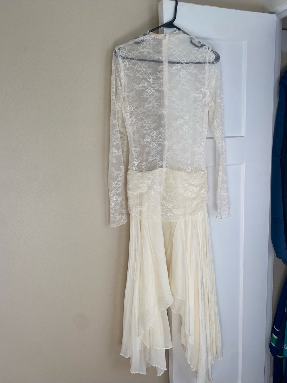 Bec + Bridge Ivory Lace Long-Sleeve Midi Dress
